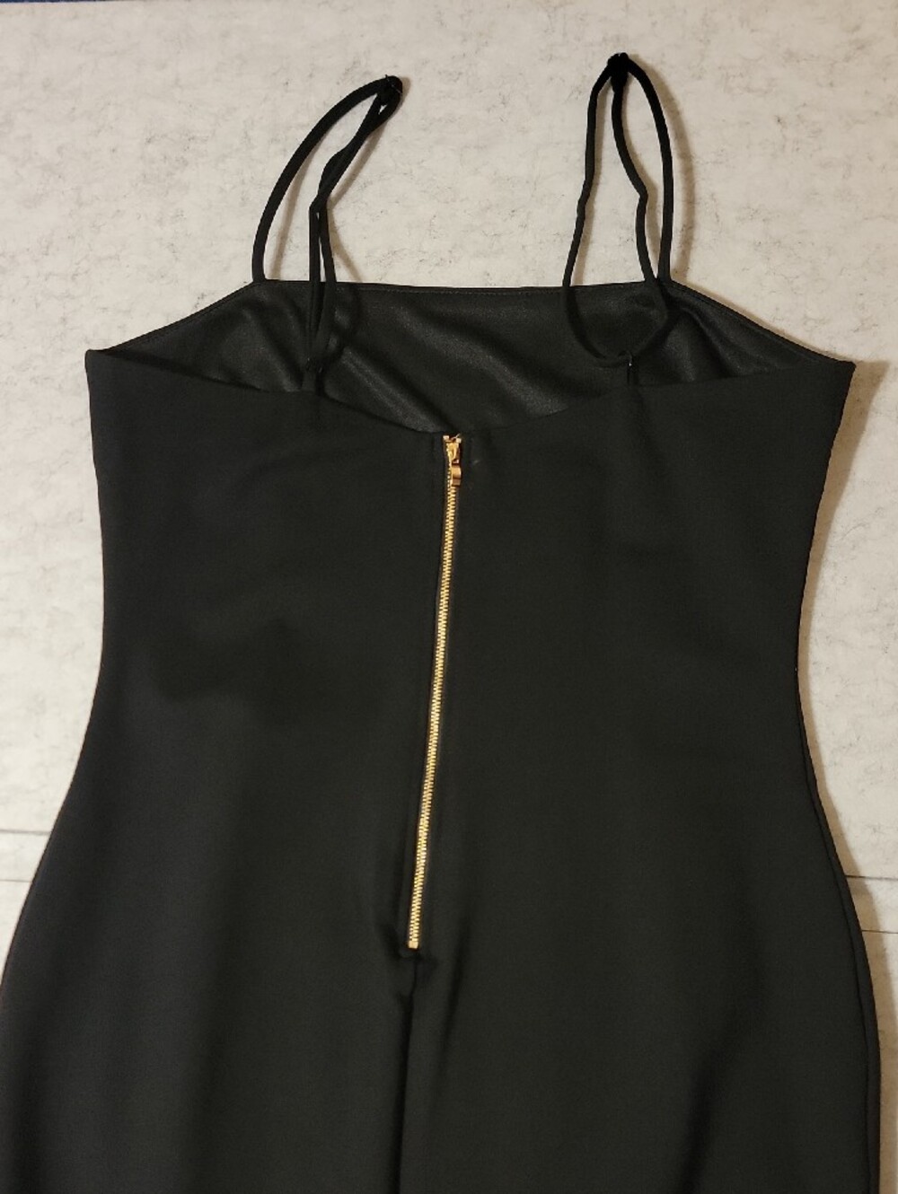 Lulus Paulina Black Bodycon Midi Cocktail Dress Square Neck Spaghetti Strap XL - Picture 7 of 16